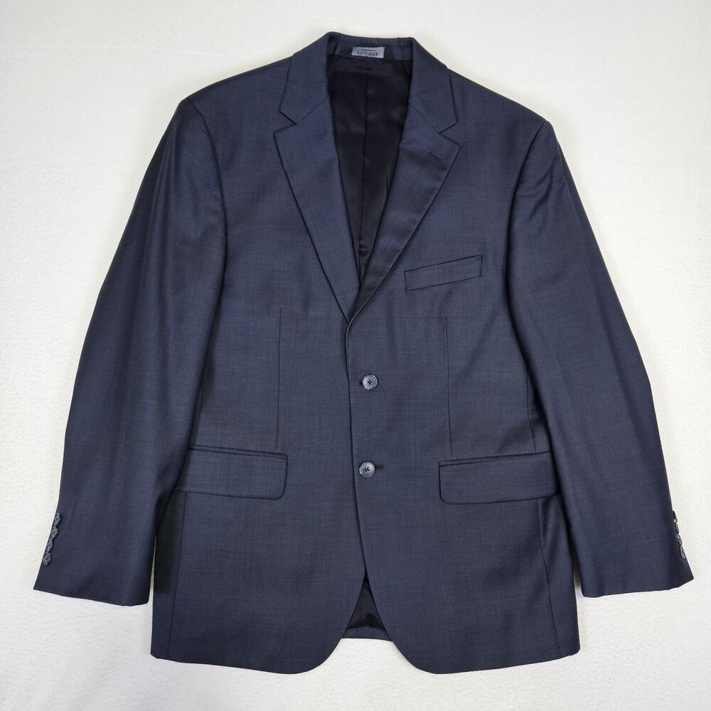 Jos A Bank Blazer Travelers Collection Mens 40S Sport Coat Navy Tailored Jacket - Picture 9 of 9